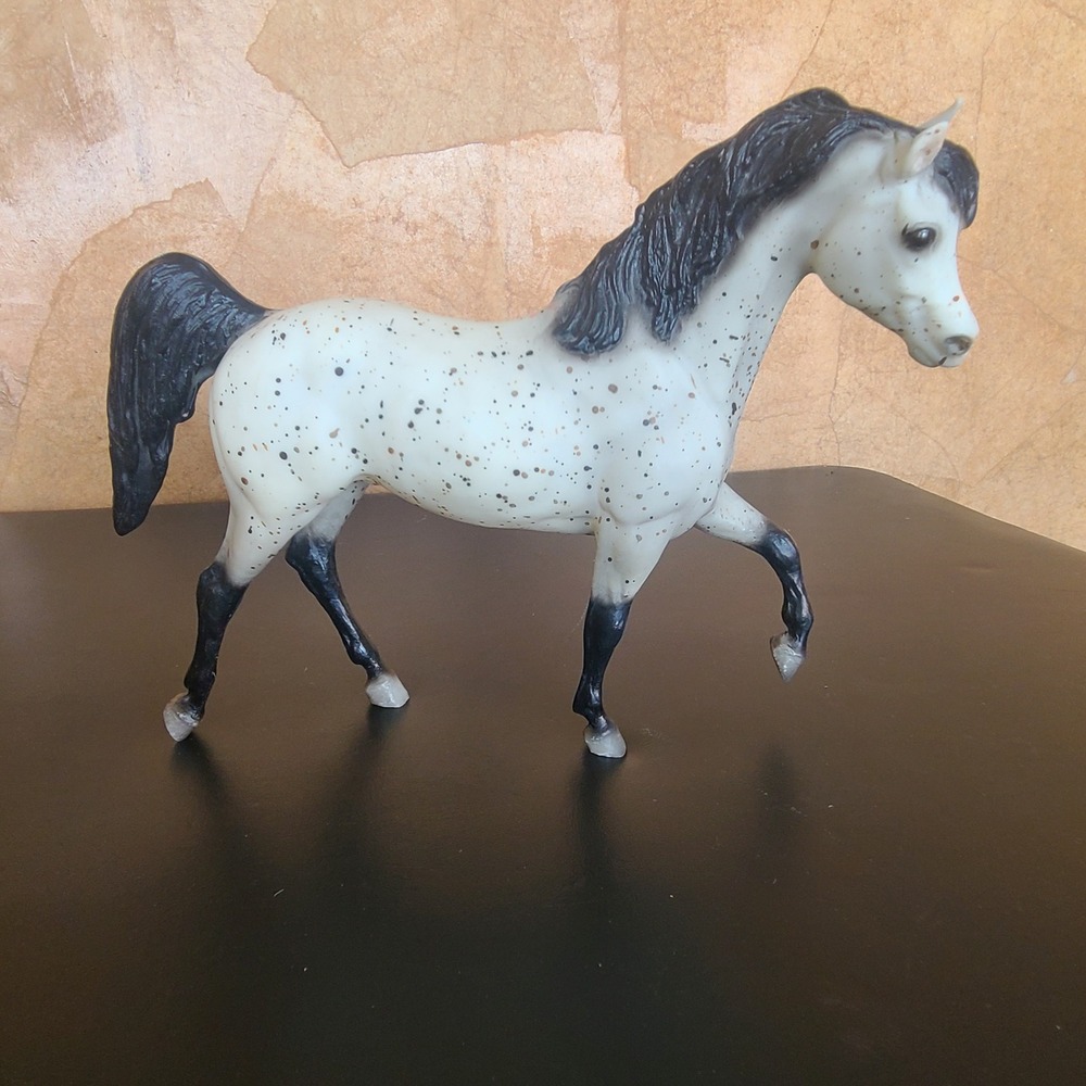 Vth 1989 Breyer Majestic Arabian Stallion Leopard Appaloosa Grey Horse‎ Figurine